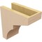 Ekena Millwork 5"W x 10"D x 10"H Classic Monterey Rough Cedar Woodgrain TimberThane Corbel, Primed Tan CORUR05X10X10MONRCPR - alternate 3